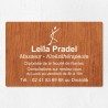 Plaque kiné personnalisée économique en PVC gravoply 30x20cm