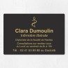 Plaque infirmière personnalisée économique en PVC gravoply 30x20cm