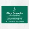 Plaque infirmière personnalisée économique en PVC gravoply 30x20cm