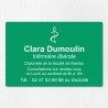 Plaque infirmière personnalisée économique en PVC gravoply 30x20cm