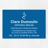 Plaque infirmière personnalisée économique en PVC gravoply 30x20cm