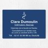 Plaque infirmière personnalisée économique en PVC gravoply 30x20cm