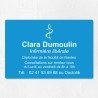 Plaque infirmière personnalisée économique en PVC gravoply 30x20cm