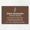 Plaque infirmière personnalisée économique en PVC gravoply 30x20cm
