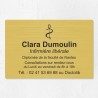 Plaque infirmière personnalisée économique en PVC gravoply 30x20cm