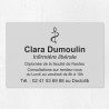 Plaque infirmière personnalisée économique en PVC gravoply 30x20cm