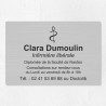 Plaque infirmière personnalisée économique en PVC gravoply 30x20cm