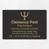 Plaque psychologue personnalisée économique en PVC économique 30x20cm