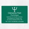 Plaque psychologue personnalisée économique en PVC économique 30x20cm