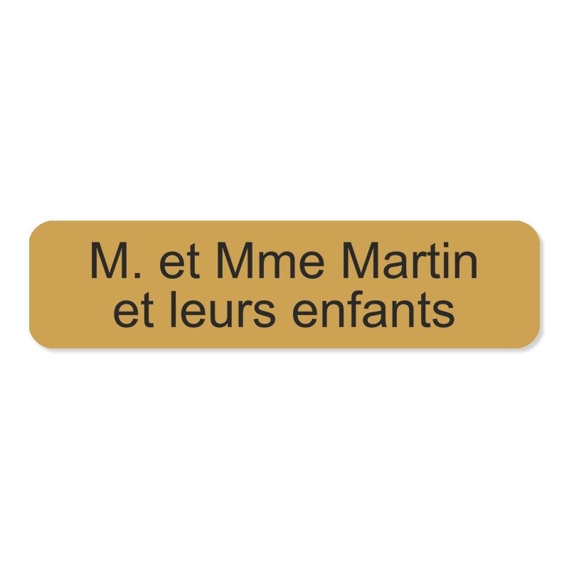 Plaque de boite aux lettres en PVC gravoply 10x2.5cm Plaque de boite aux lettres en PVC gravoply 10x2.5cm