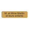 Plaque de boite aux lettres en PVC gravoply 10x2.5cm