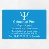 Plaque psychologue personnalisée économique en PVC économique 30x20cm