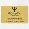 Plaque psychologue personnalisée économique en PVC économique 30x20cm