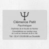 Plaque psychologue personnalisée économique en PVC économique 30x20cm