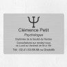 Plaque psychologue personnalisée économique en PVC économique 30x20cm