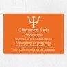 Plaque psychologue personnalisée économique en PVC économique 30x20cm