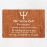 Plaque psychologue personnalisée économique en PVC économique 30x20cm