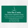 Plaque sage-femme économique en PVC gravoply 30x20cm