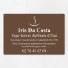 Plaque sage-femme économique en PVC gravoply 30x20cm