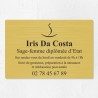 Plaque sage-femme économique en PVC gravoply 30x20cm