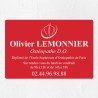 Plaque ostéopathe économique en PVC gravoply 30x20cm