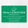 Plaque ostéopathe économique en PVC gravoply 30x20cm