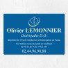 Plaque ostéopathe économique en PVC gravoply 30x20cm