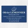 Plaque ostéopathe économique en PVC gravoply 30x20cm