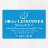 Plaque ostéopathe économique en PVC gravoply 30x20cm
