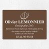 Plaque ostéopathe économique en PVC gravoply 30x20cm