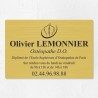 Plaque ostéopathe économique en PVC gravoply 30x20cm