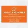 Plaque ostéopathe économique en PVC gravoply 30x20cm