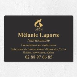 Plaque nutritionniste économique en PVC gravoply 30x20cm