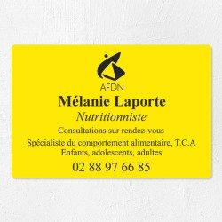 Plaque nutritionniste économique en PVC gravoply 30x20cm