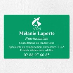 Plaque nutritionniste économique en PVC gravoply 30x20cm