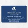 Plaque nutritionniste économique en PVC gravoply 30x20cm
