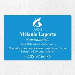Plaque nutritionniste économique en PVC gravoply 30x20cm