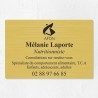 Plaque nutritionniste économique en PVC gravoply 30x20cm