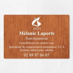 Plaque nutritionniste économique en PVC gravoply 30x20cm