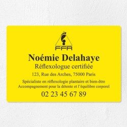 Plaque réflexologue économique en PVC gravoply 30x20cm