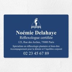 Plaque réflexologue économique en PVC gravoply 30x20cm