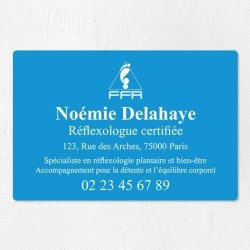Plaque réflexologue économique en PVC gravoply 30x20cm