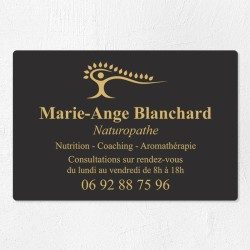 Plaque naturopathe économique en PVC gravoply 30x20cm