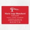 Plaque naturopathe économique en PVC gravoply 30x20cm