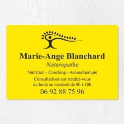 Plaque naturopathe économique en PVC gravoply 30x20cm