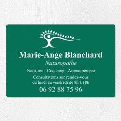 Plaque naturopathe économique en PVC gravoply 30x20cm