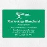 Plaque naturopathe économique en PVC gravoply 30x20cm