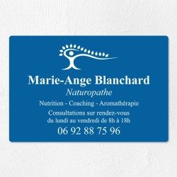 Plaque naturopathe économique en PVC gravoply 30x20cm
