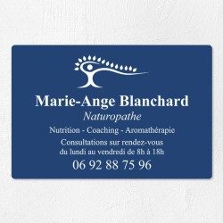 Plaque naturopathe économique en PVC gravoply 30x20cm
