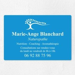 Plaque naturopathe économique en PVC gravoply 30x20cm